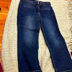 Capri jeans braid belt